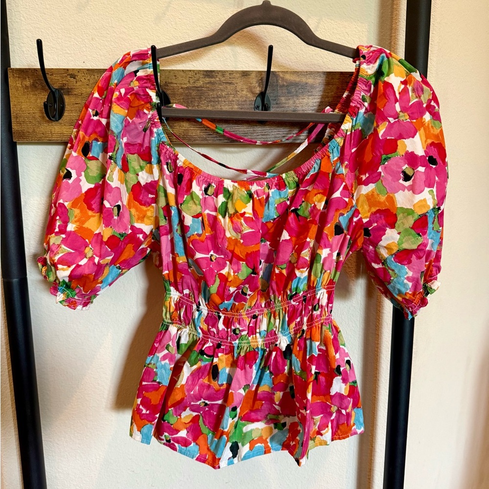 Sanctuary Multicolor Floral Blouse
